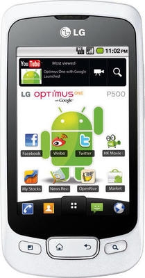 LG P500 Shining White