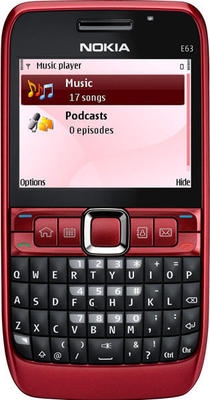 NOKIA  E63 Ruby red